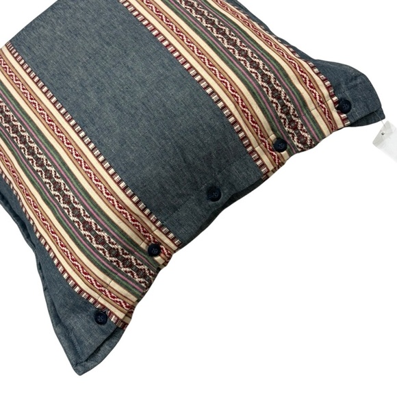 Ralph Lauren Alyssa Multicolor Striped Throw Pillow MSRP $255 20x20 Cotton/Linen - Picture 6 of 16